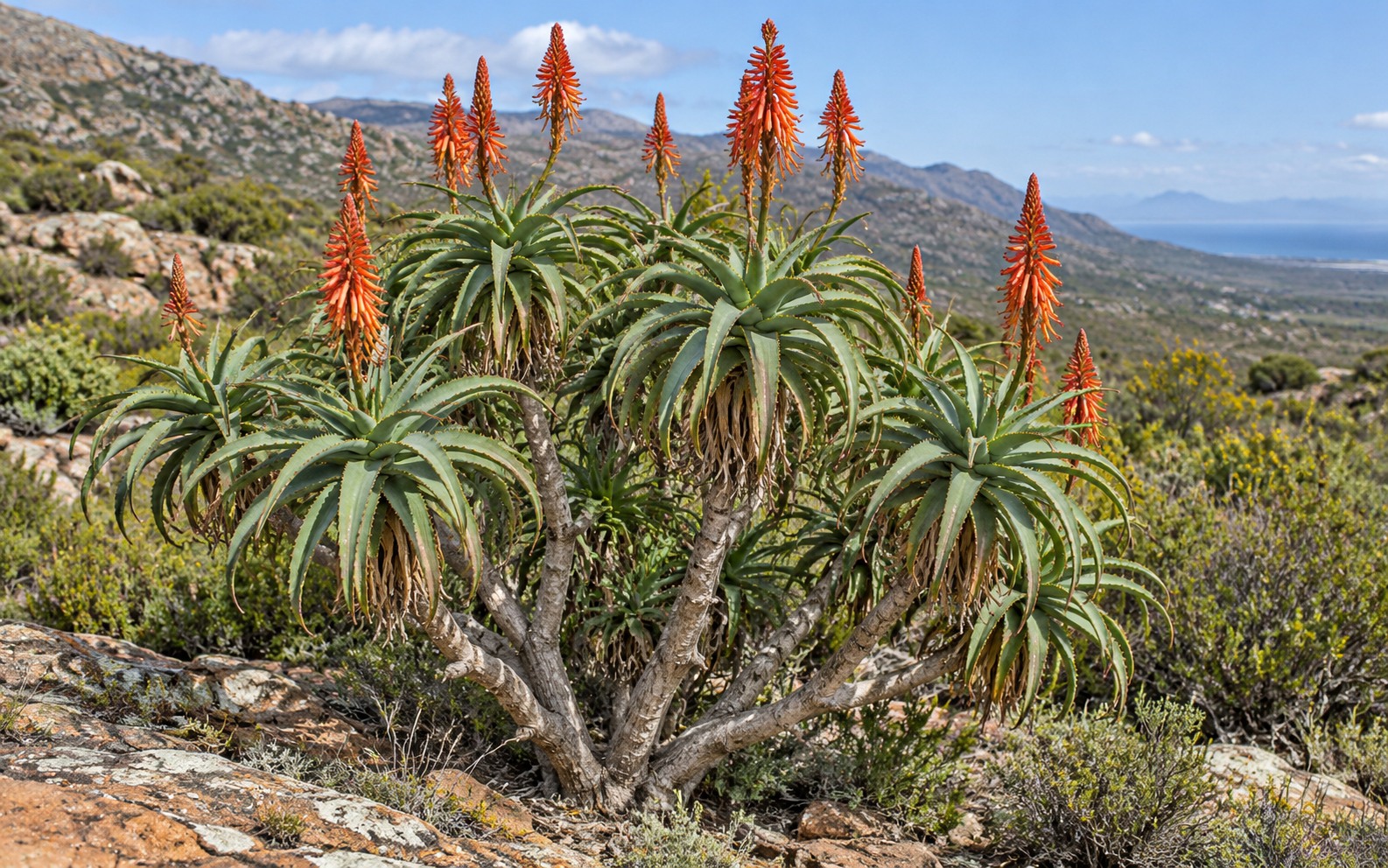 Candelabra aloe — living-plant features