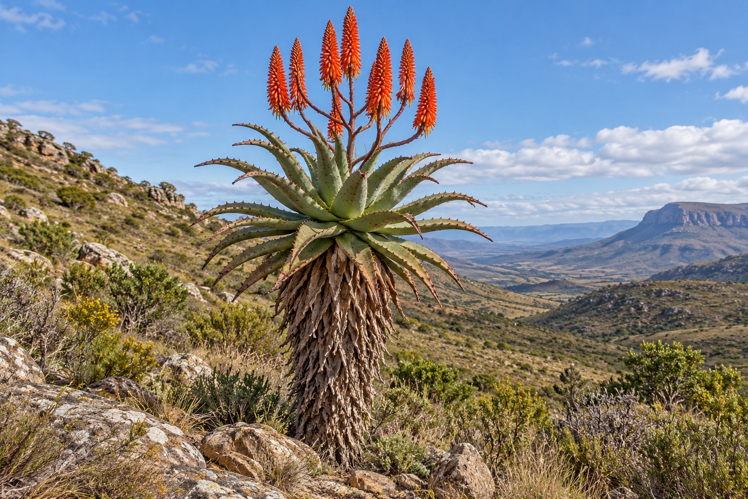 Cape aloe (bitter aloe) — cây sống và sinh cảnh