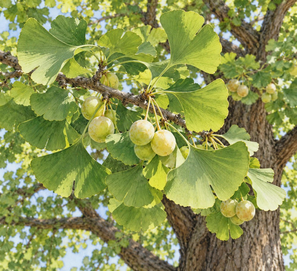 Ginkgo seed — Living plant / source habitat