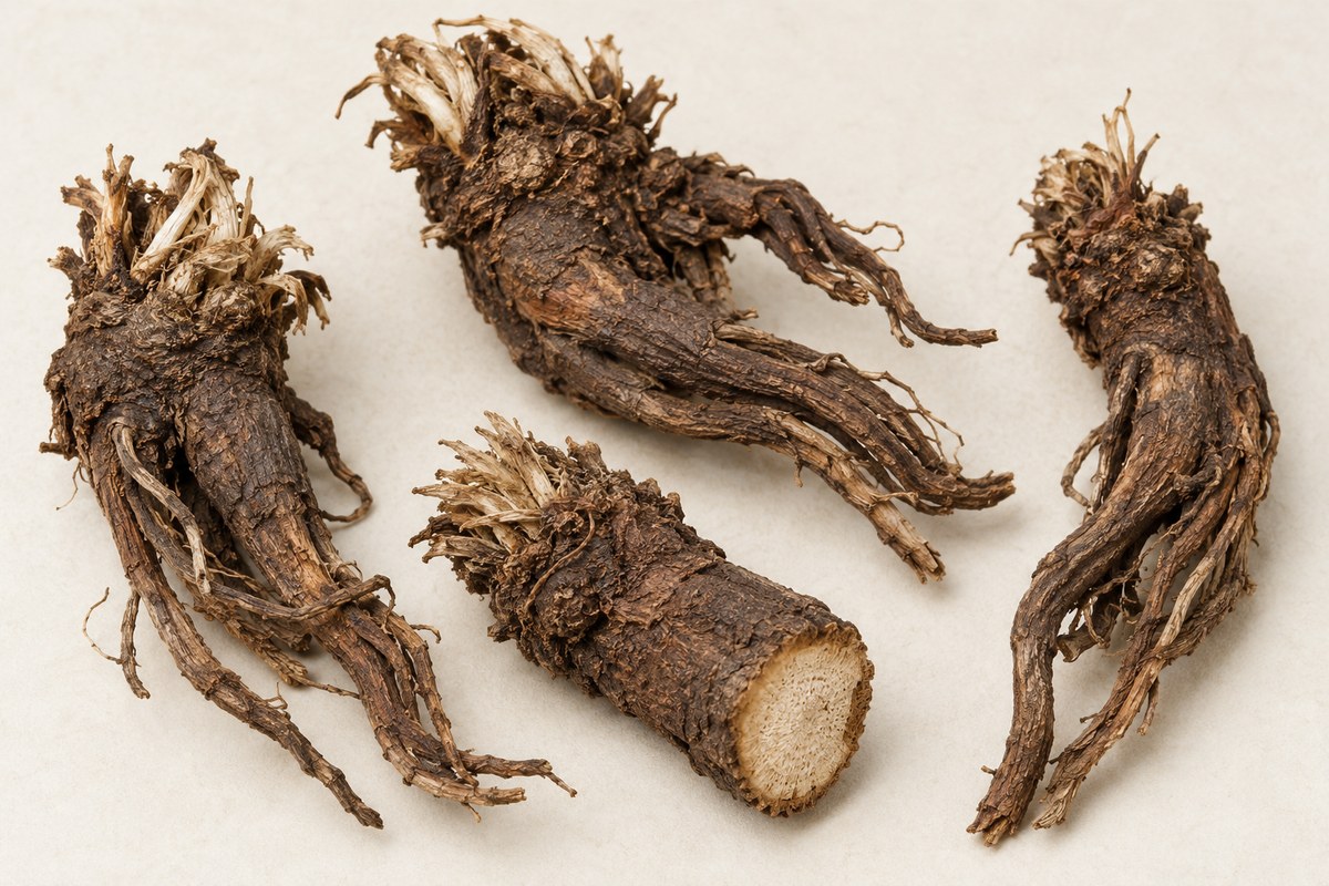 Bai Tou Weng · Chinese pulsatilla root — Dried materia medica