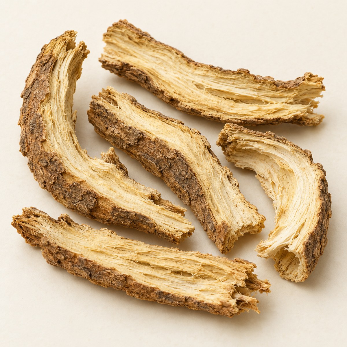 Bai Xian Pi · densefruit pittany root bark — Dried materia medica