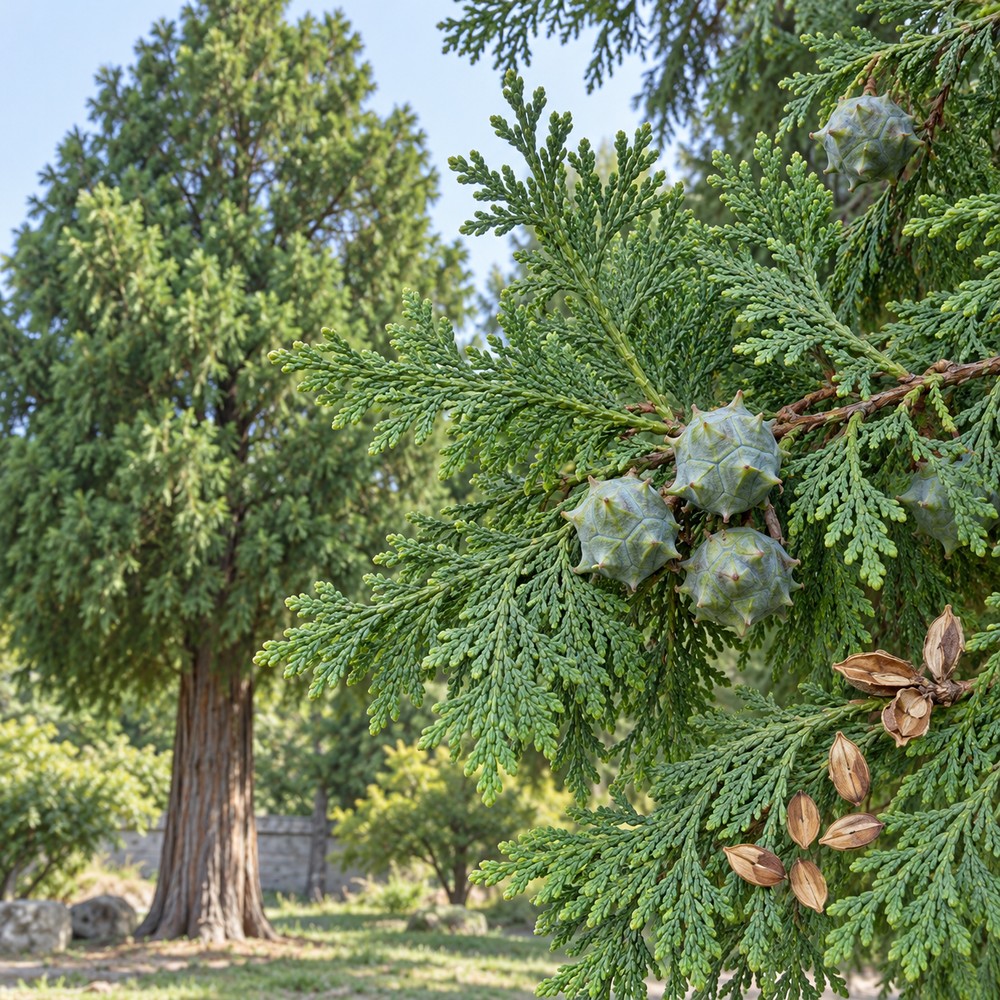 Chinese arborvitae kernel — Living plant / source habitat