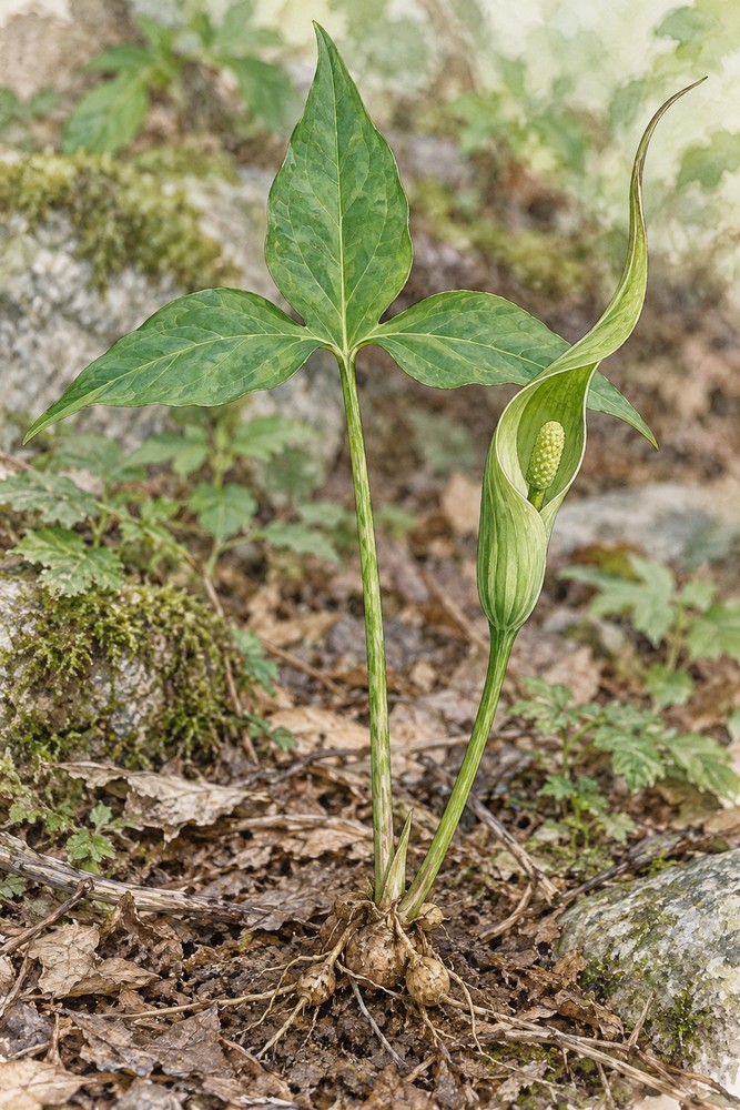 Pinellia tuber — Living plant / source habitat