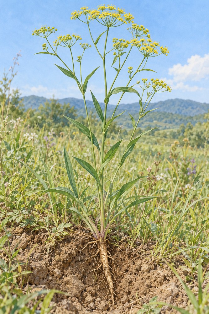 Chinese thorowax root — Living plant / source habitat