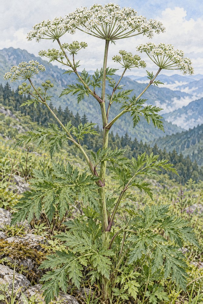 Szechuan lovage rhizome — Living plant / source habitat