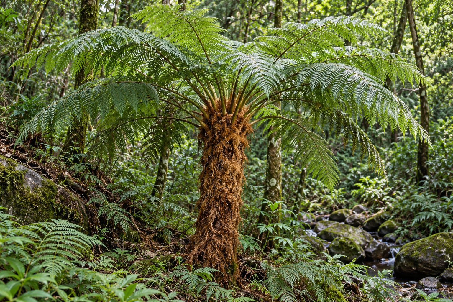 Cibot rhizome · Golden chicken fern — dried-drug features