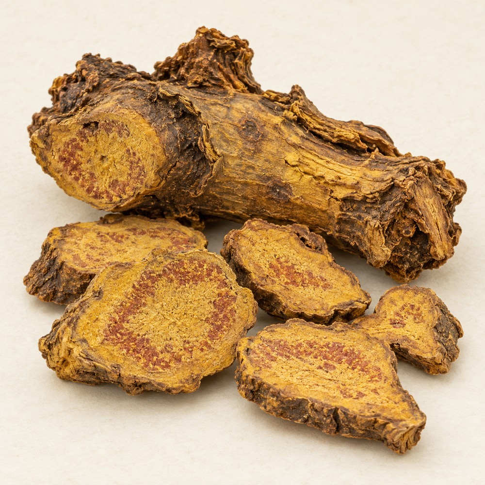 Rhubarb root and rhizome — Dried materia medica