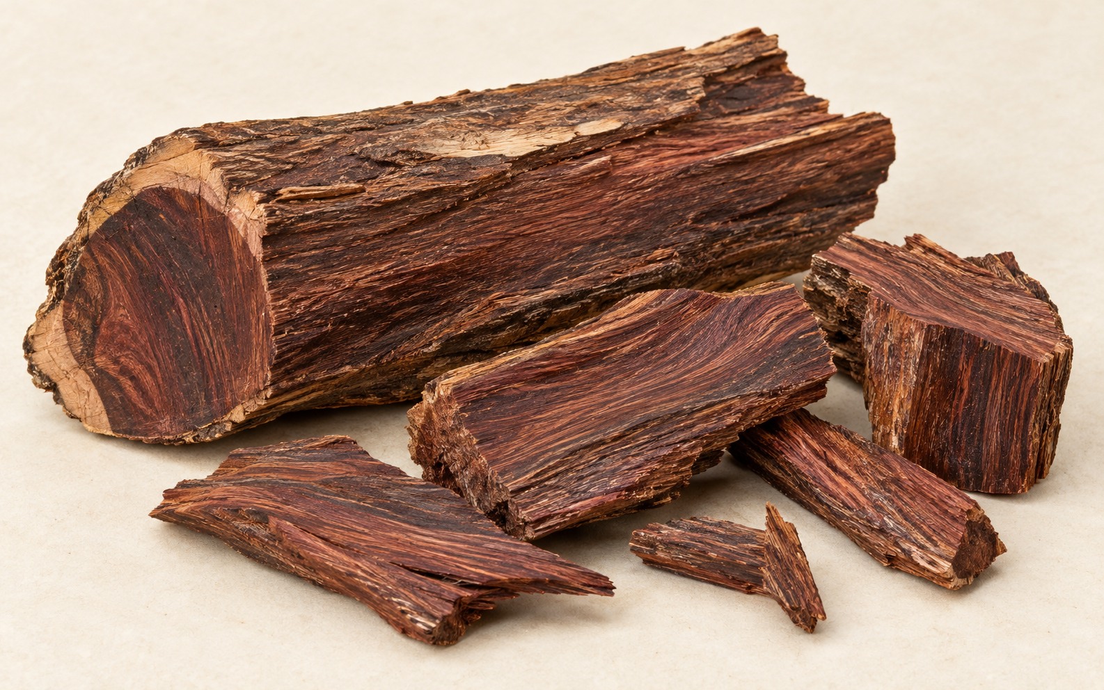 Dried Jiangxiang heartwood · AI illustration