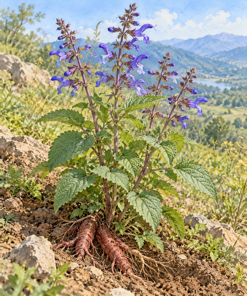 Danshen · red sage — Living plant / source habitat
