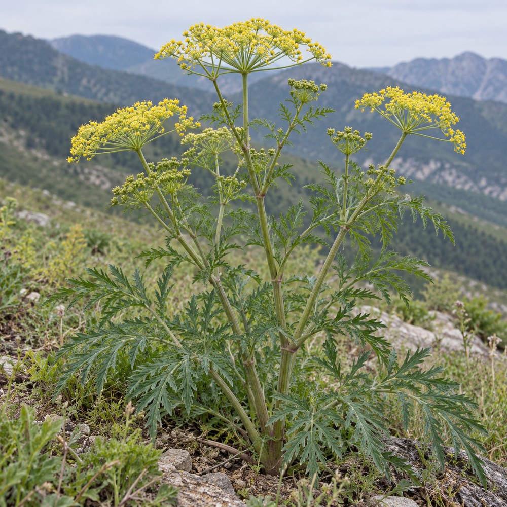 Divaricate saposhnikovia root — Living plant / source habitat