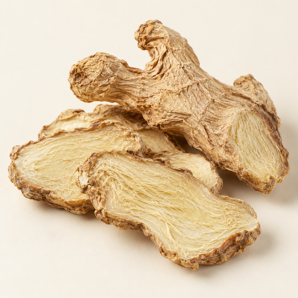 Dried ginger rhizome — Dried materia medica