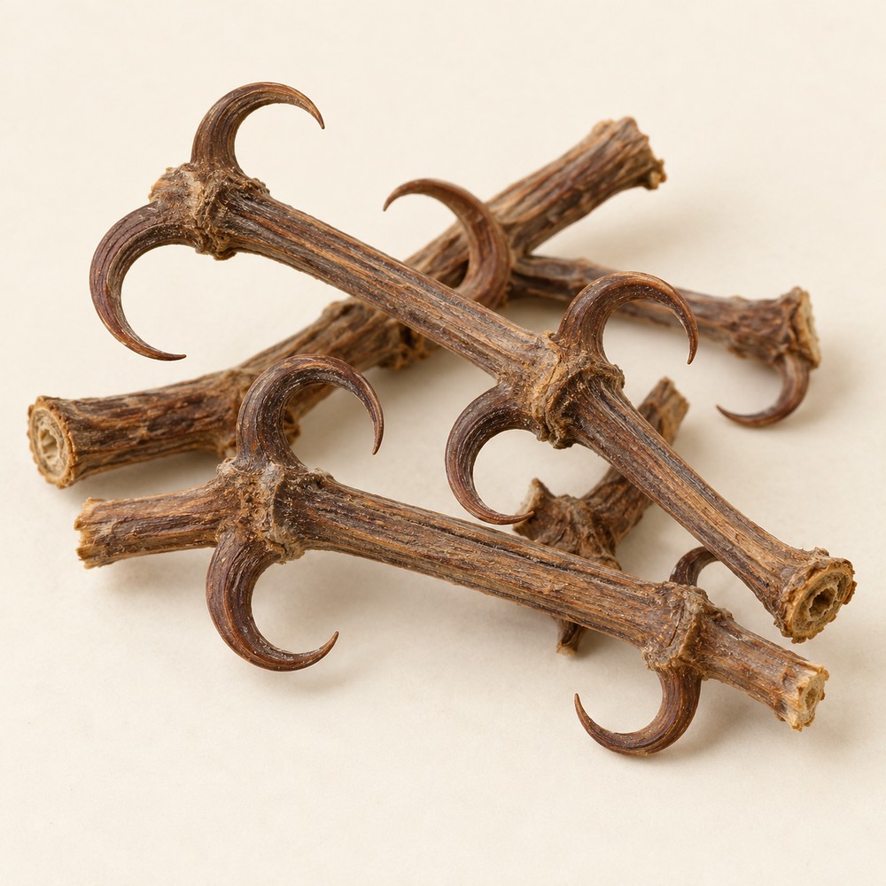 Sharpleaf Uncaria stem — dried materia medica