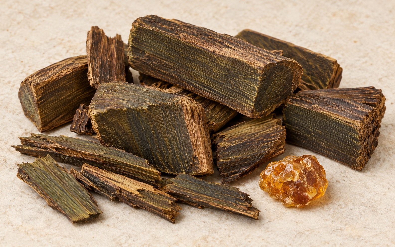 Lignum vitae · Guaiacum sanctum — dried materia medica discussed