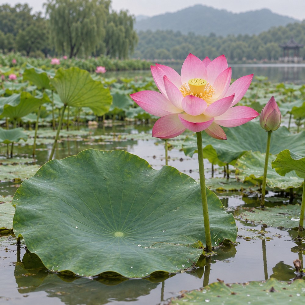 Lotus leaf — Living plant / source habitat
