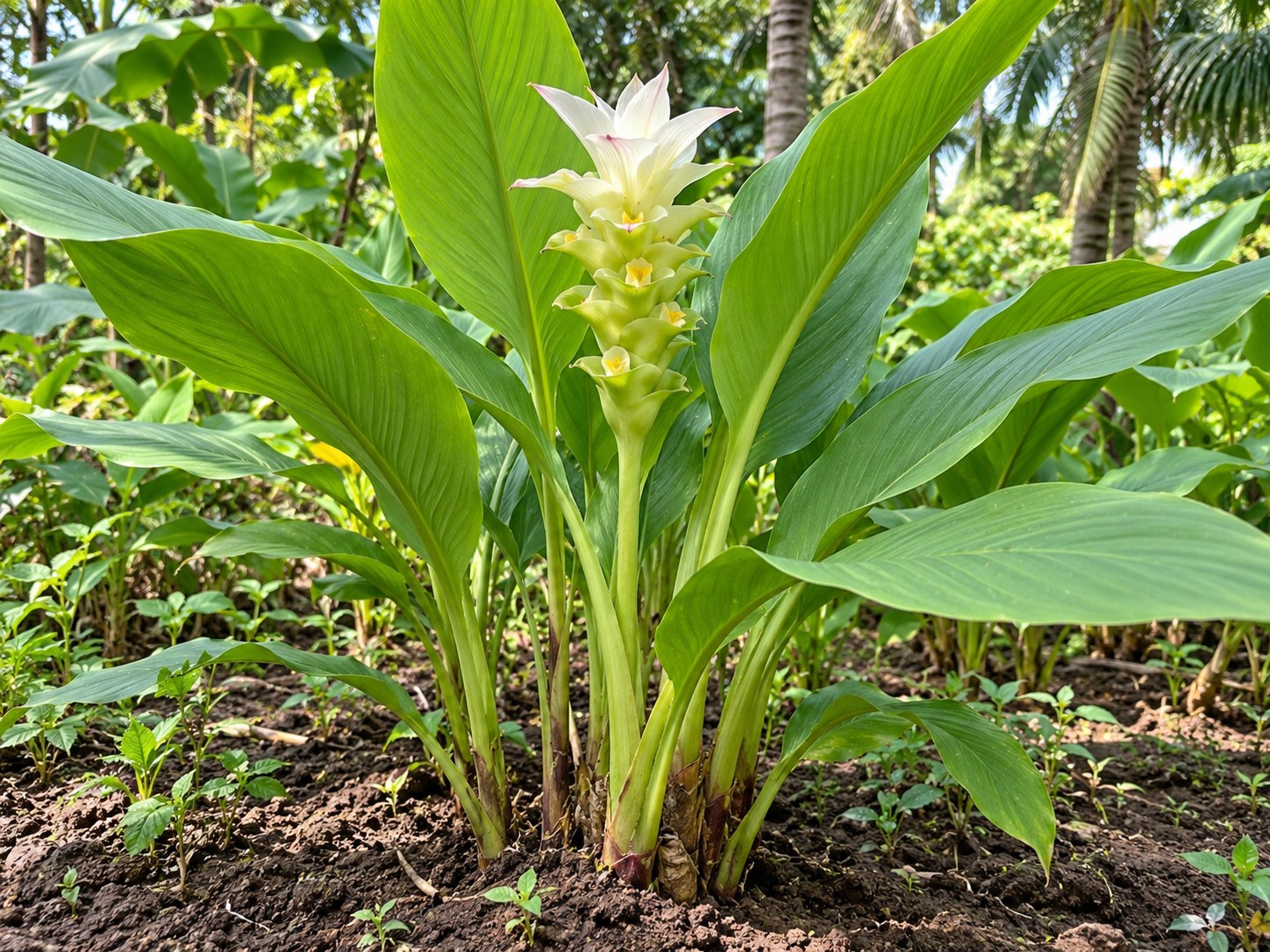 Jiang Huang · Turmeric rhizome — Living plant / source habitat