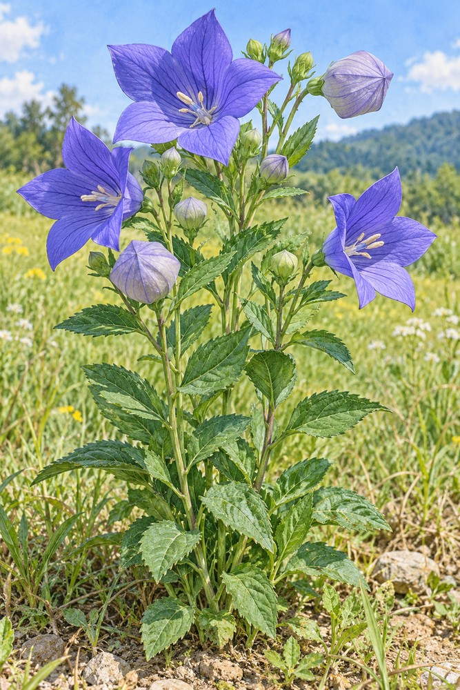 Balloonflower root — Living plant / source habitat