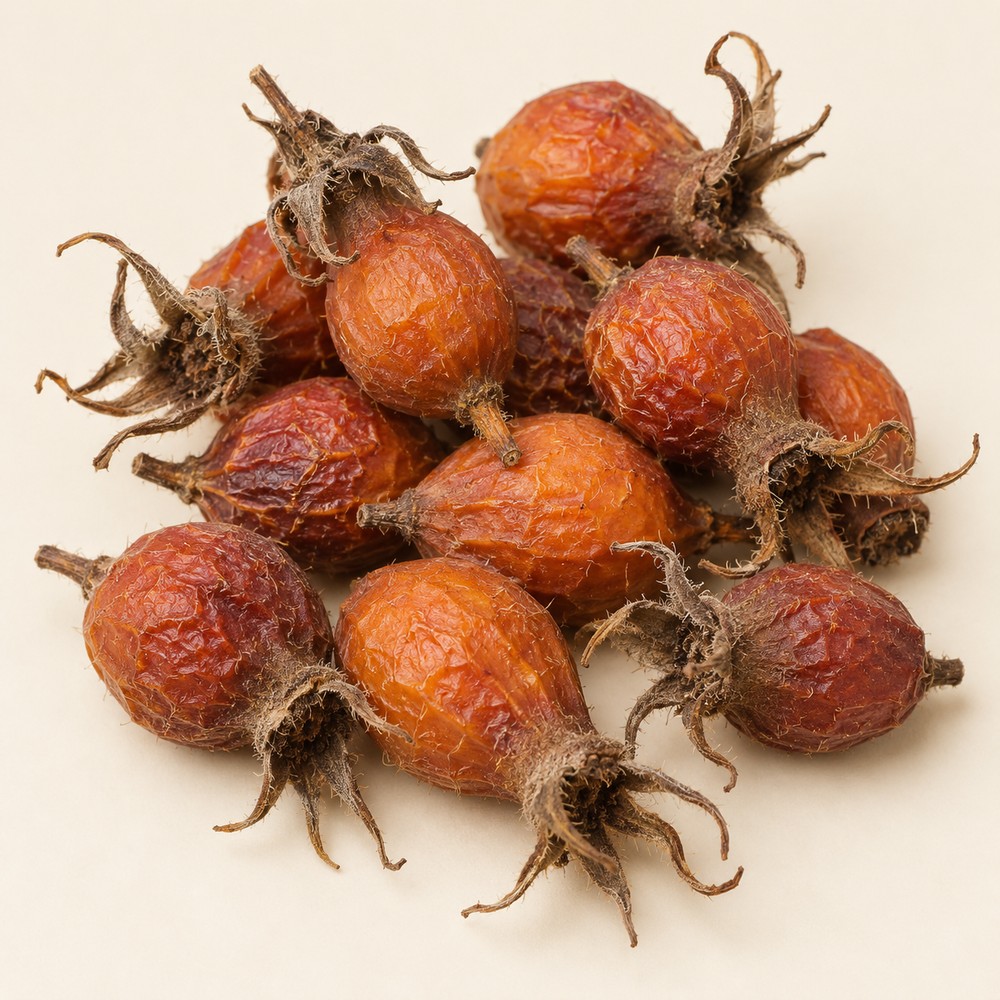 Cherokee rose fruit — Dried materia medica