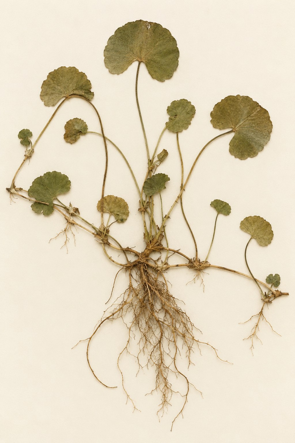 Ji Xue Cao · Asiatic pennywort — Dried materia medica