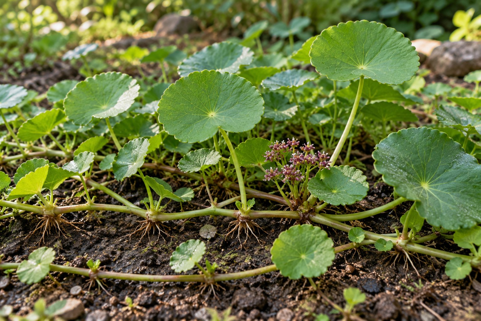 Ji Xue Cao · Asiatic pennywort — Living plant / source habitat