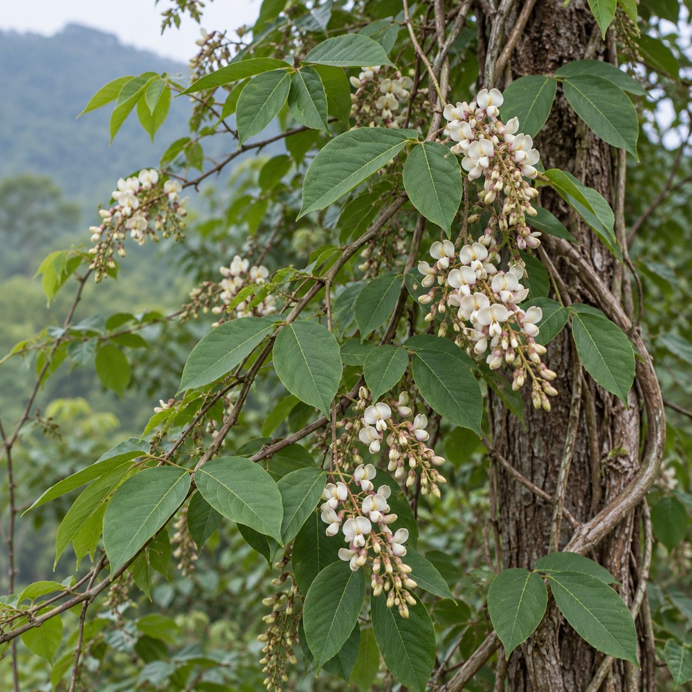 Suberect spatholobus stem — Living plant / source habitat