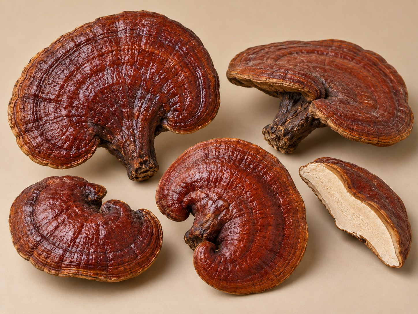 Ling Zhi · Reishi mushroom — Dried materia medica