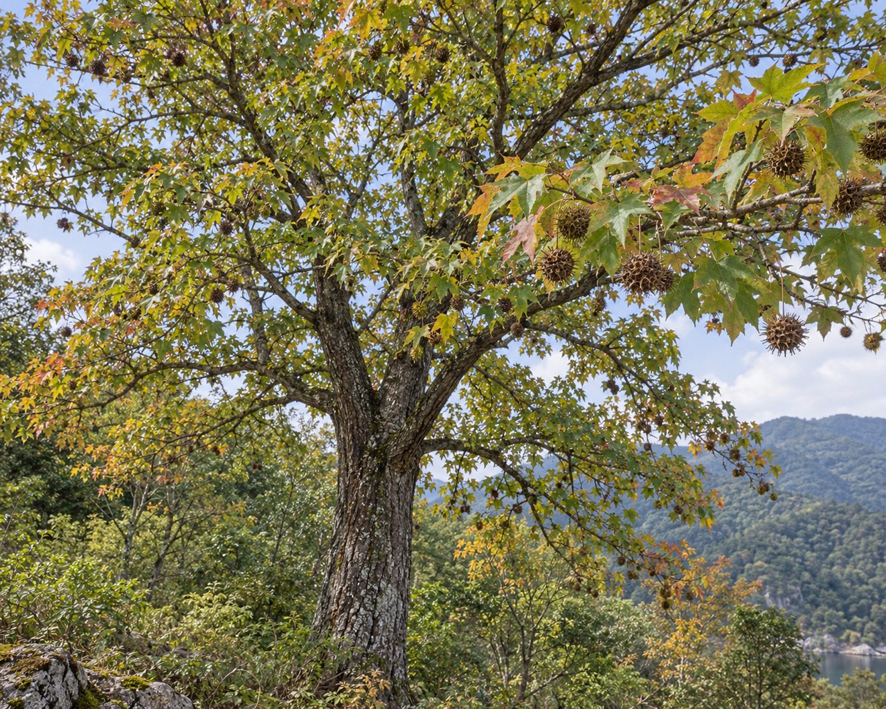 Lu Lu Tong · Chinese sweetgum fruit — Living plant / source habitat