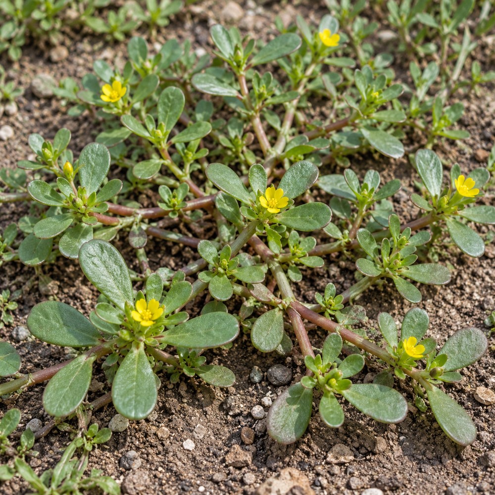 Common purslane herb — Living plant / source habitat