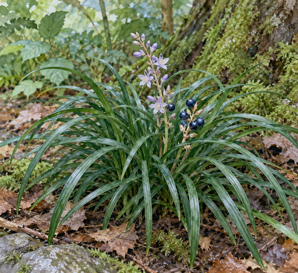 Dwarf lilyturf tuber — Living plant / source habitat