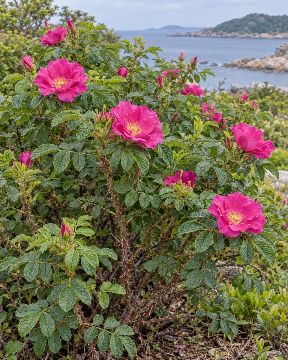 Mei Gui Hua · rugose rose flower bud — Living plant / source habitat