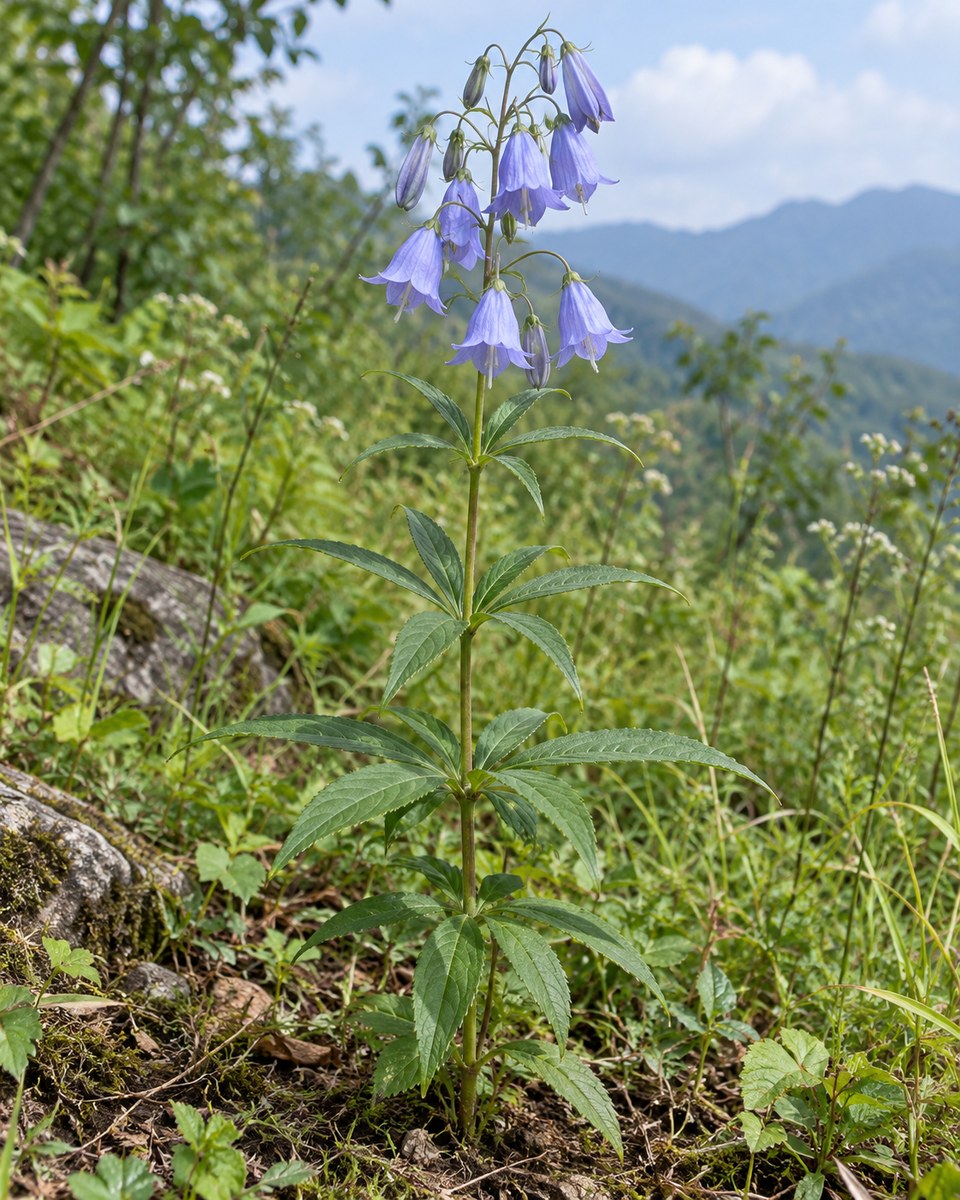 Nan Sha Shen · fourleaf ladybell root — Living plant / source habitat