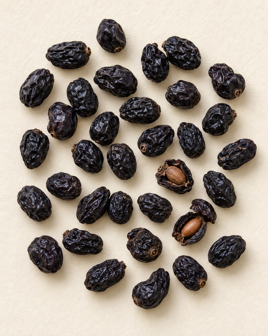Nu Zhen Zi · glossy privet fruit — Dried materia medica