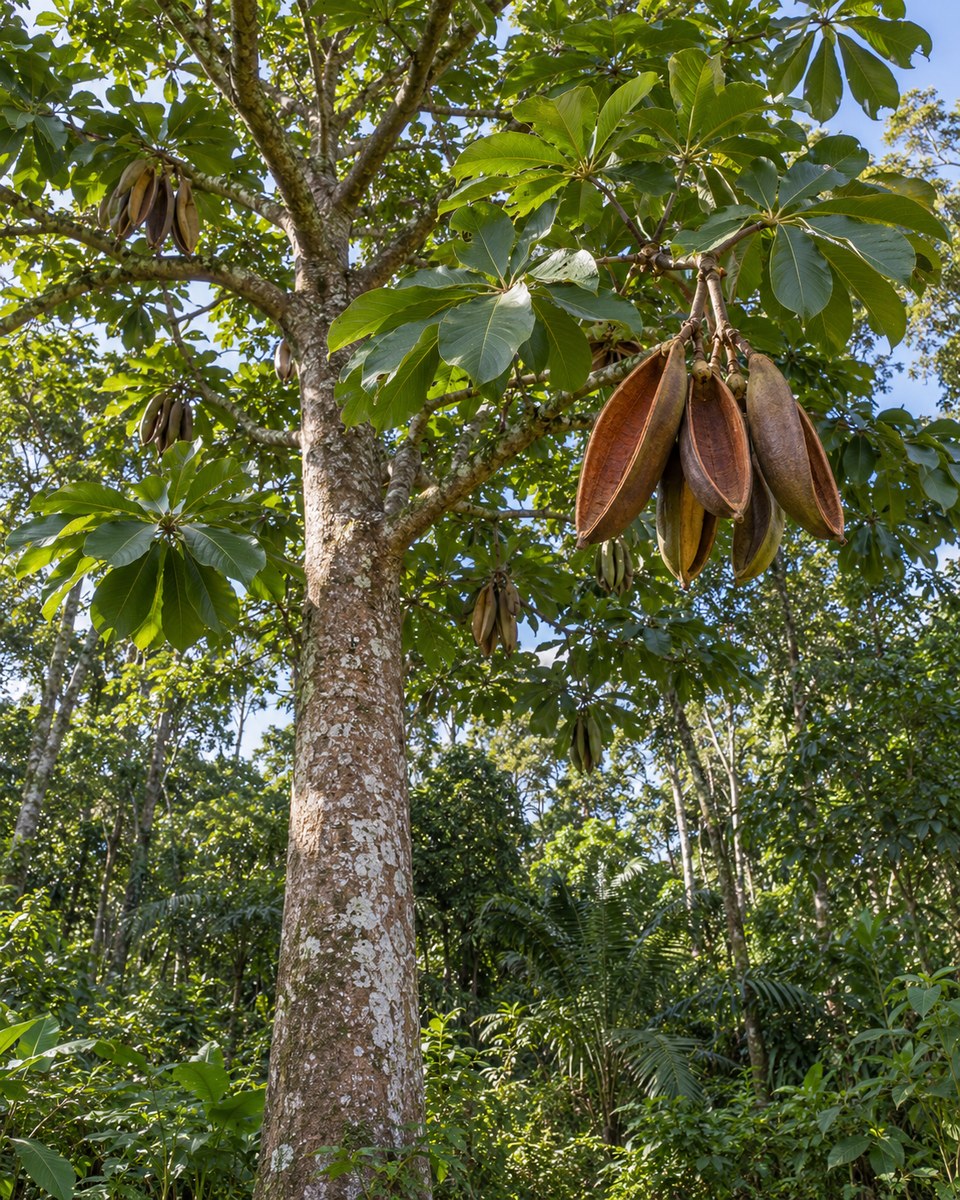 Pang Da Hai · boat-fruited sterculia seed — Living plant / source habitat