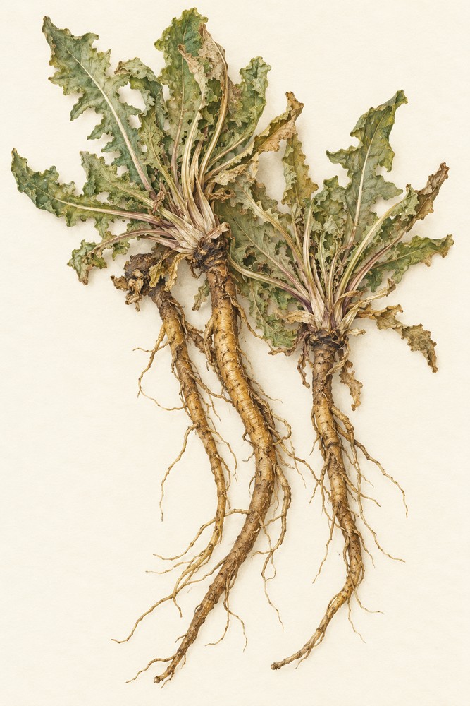 Mongolian dandelion — Dried materia medica