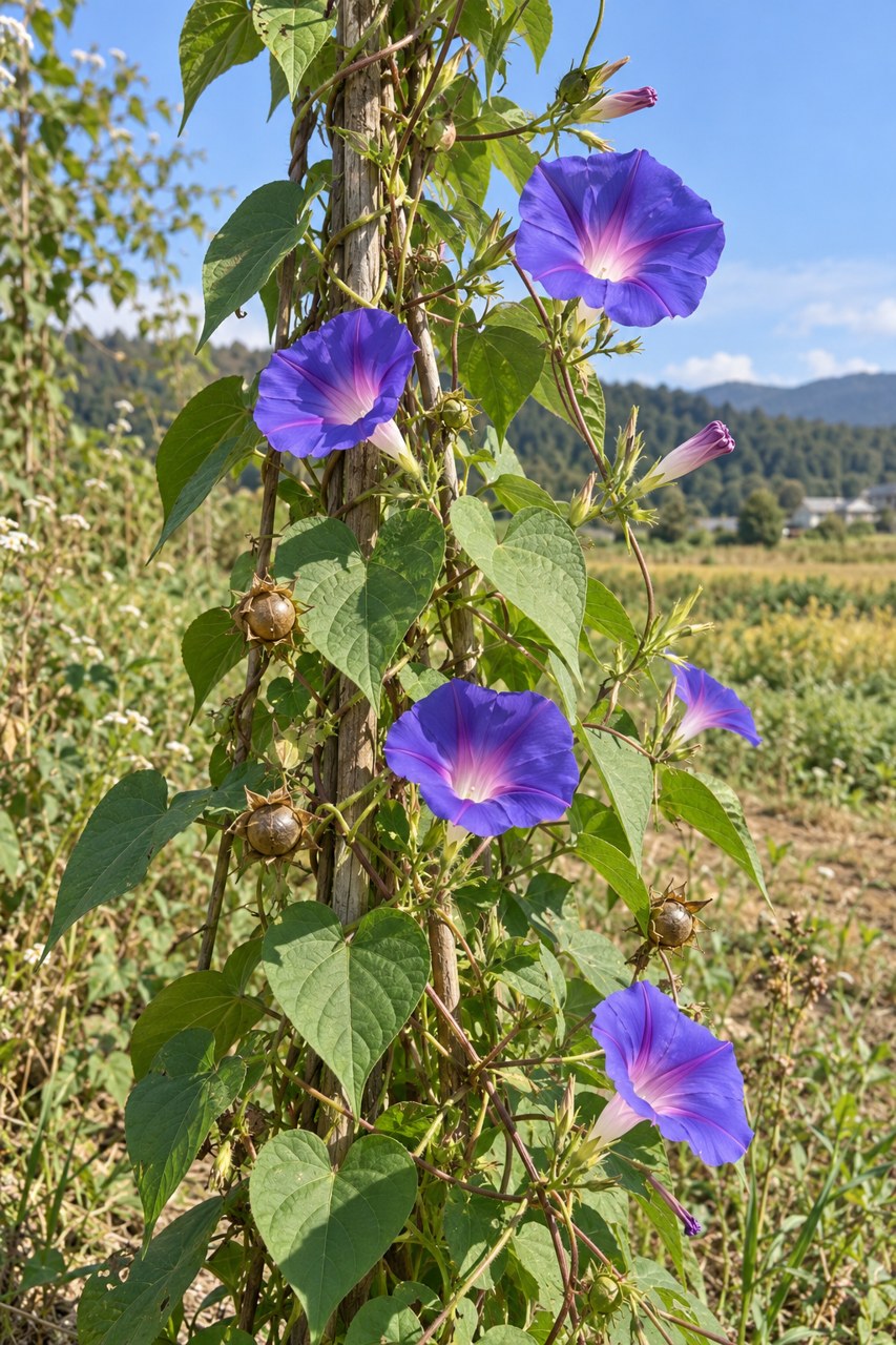 Qianniuzi · lobedleaf pharbitis seed — Living plant / source habitat