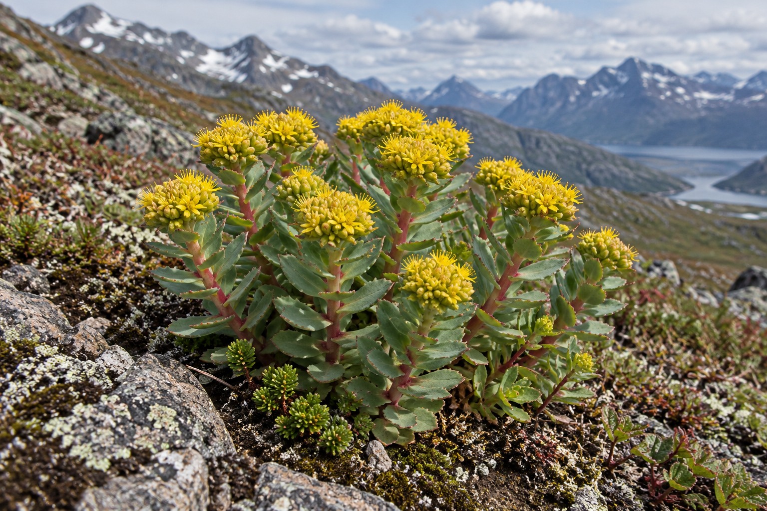 Roseroot — living plant and habitat