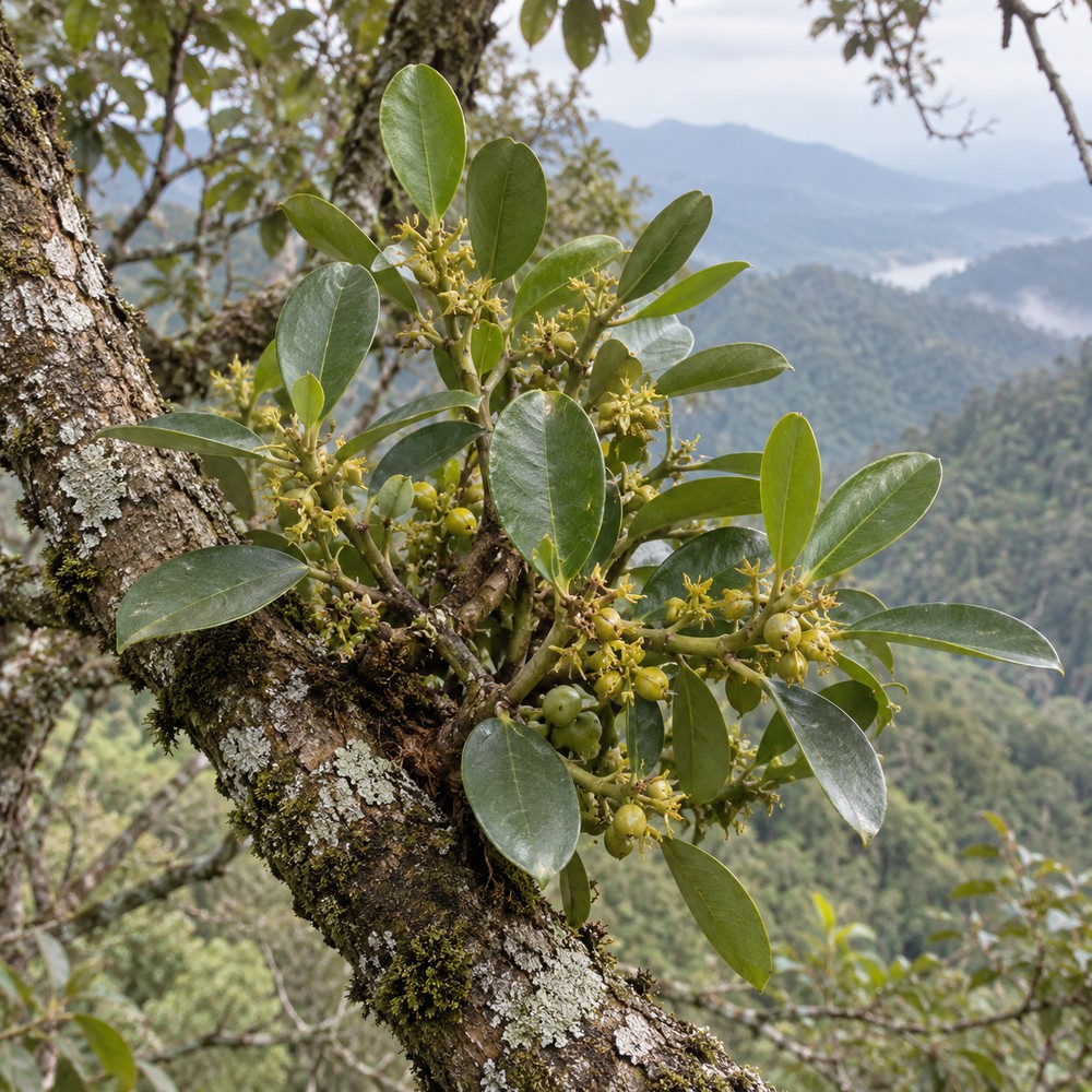 Chinese taxillus herb — Living plant / source habitat