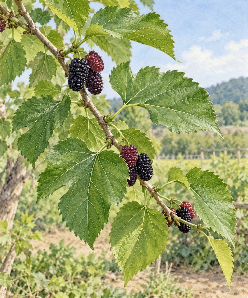 Mulberry leaf — Living plant / source habitat