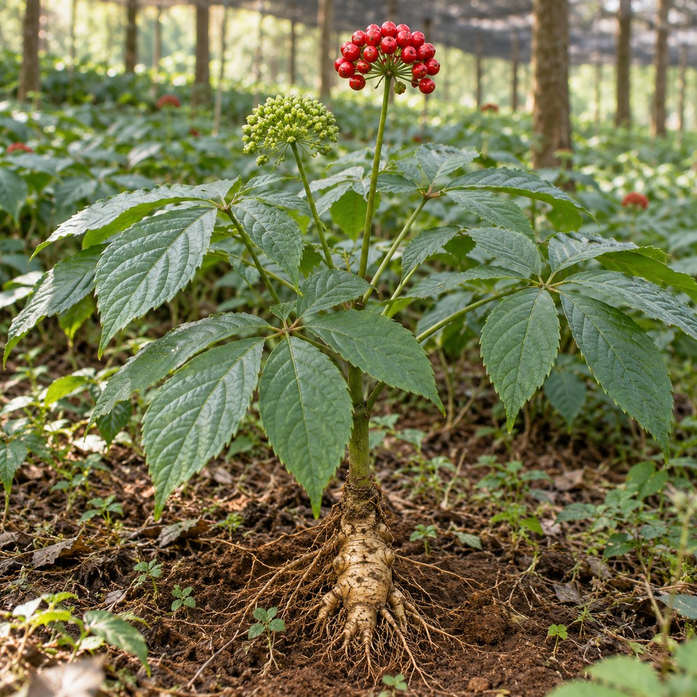 Notoginseng — Living plant / source habitat