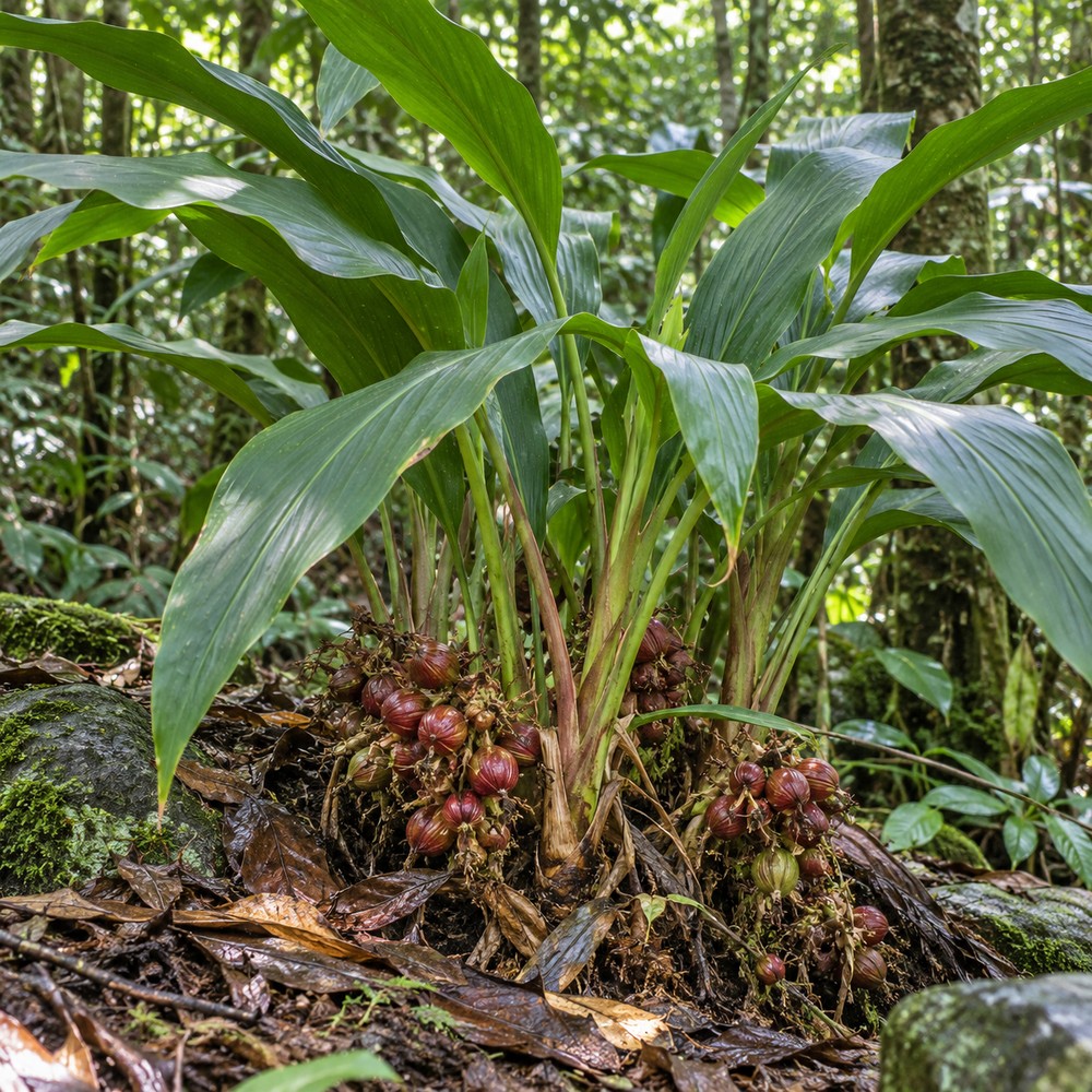 Villous amomum fruit — Living plant / source habitat