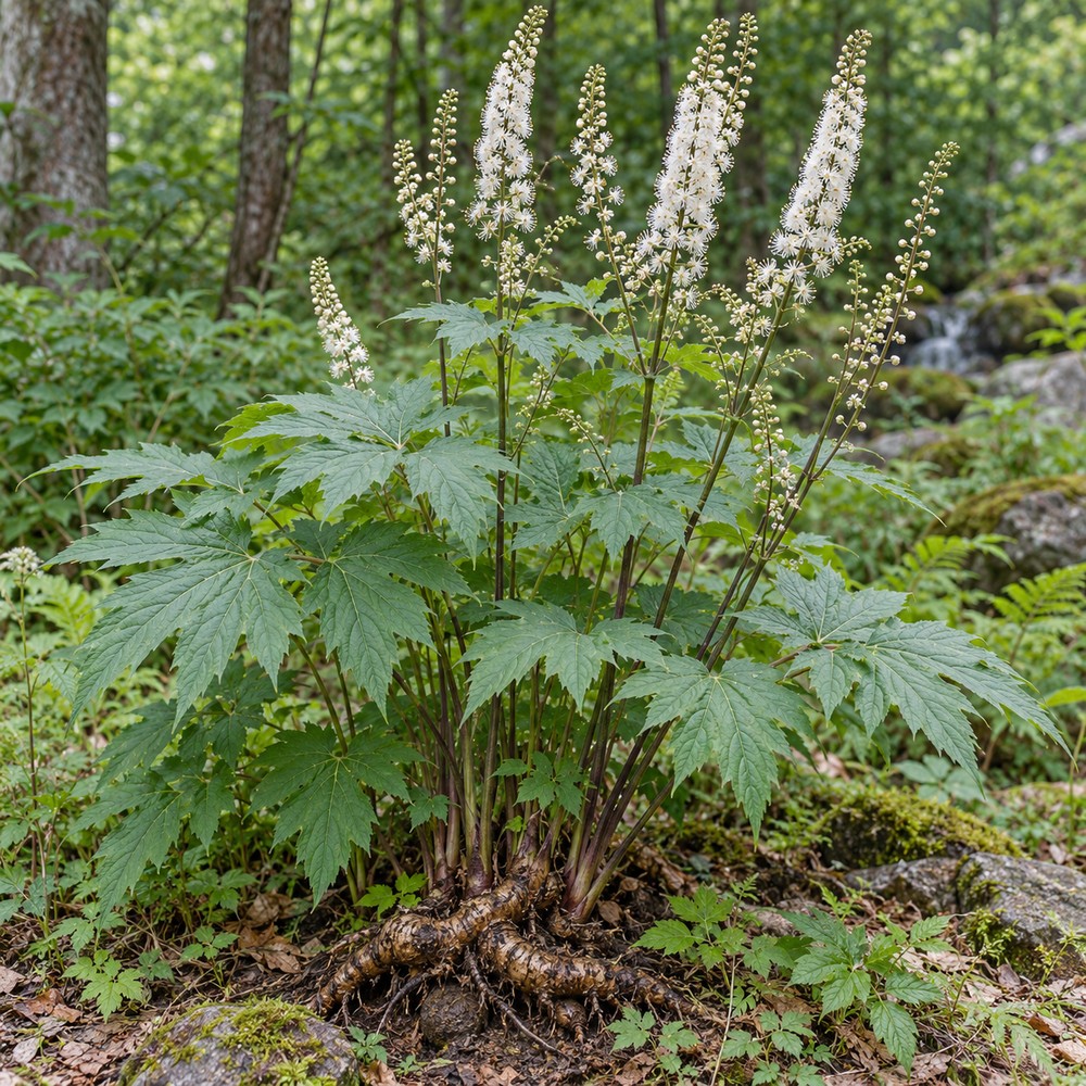 Bugbane rhizome — Living plant / source habitat