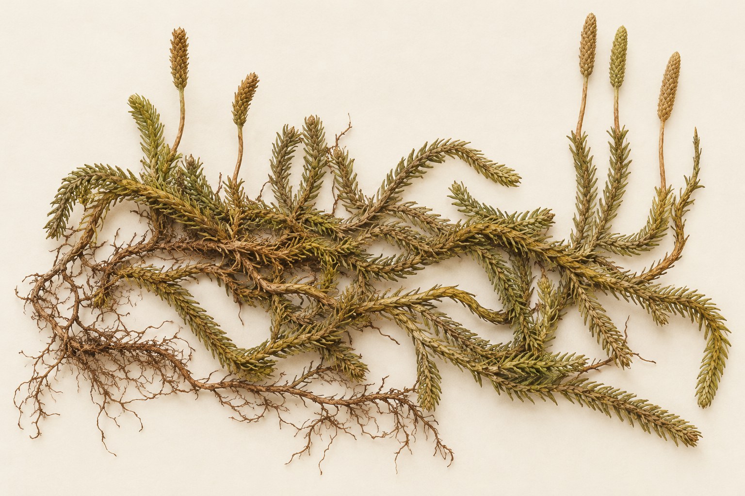 Shen Jin Cao · Japanese clubmoss — Dried materia medica