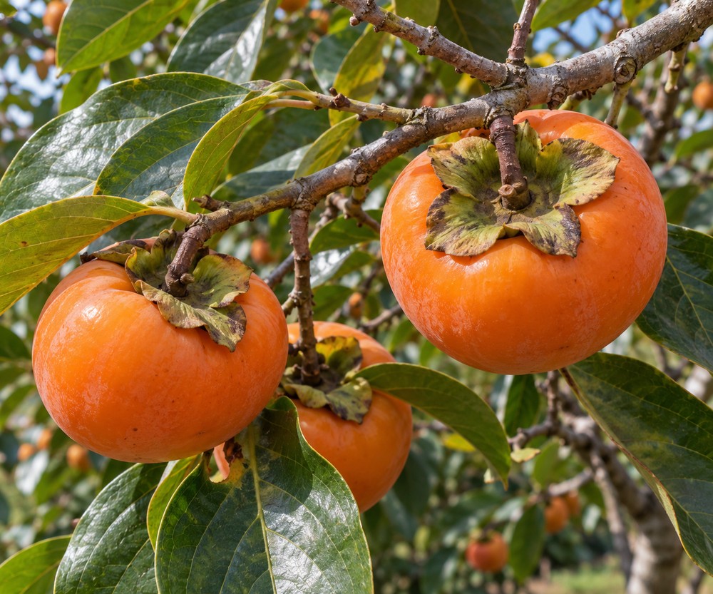 Persimmon calyx — Living plant / source habitat