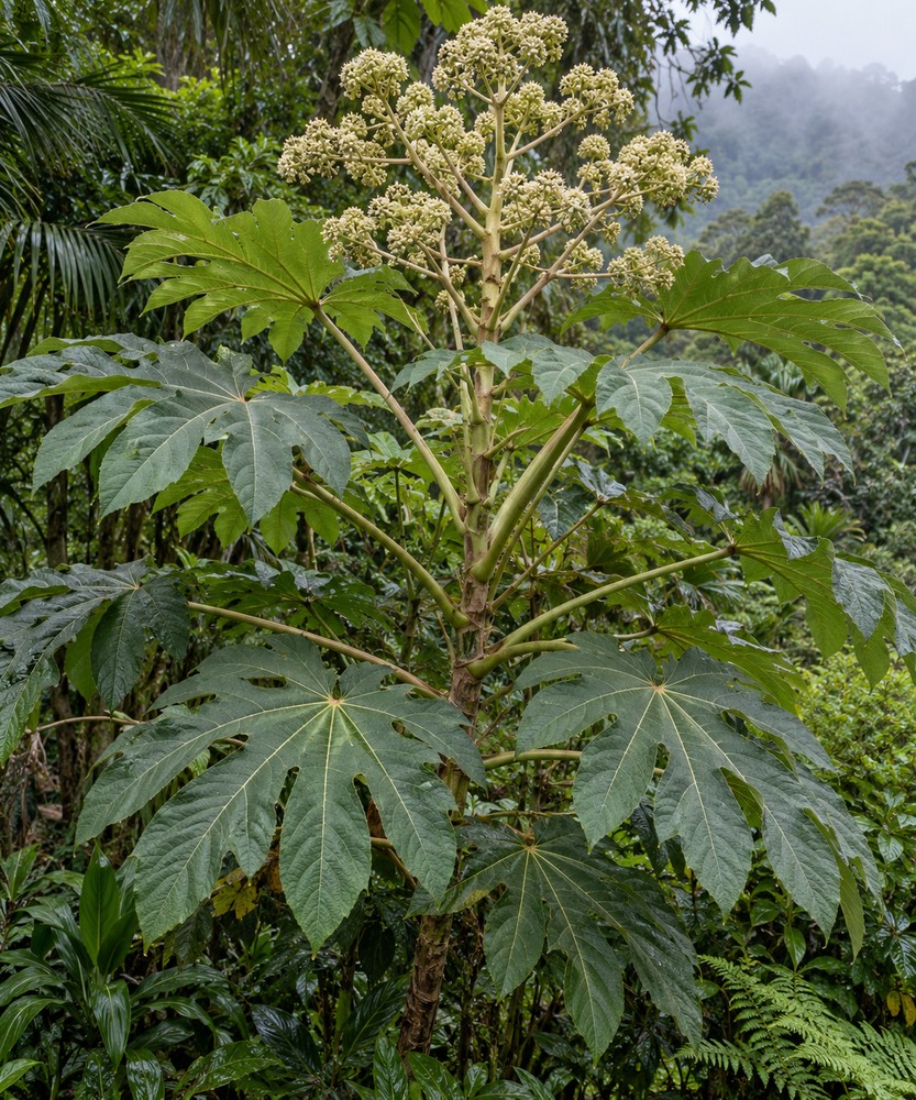 Rice-paper plant pith — Living plant / source habitat