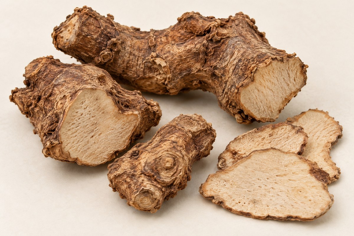 Tu Fu Ling · glabrous greenbrier rhizome — Dried materia medica