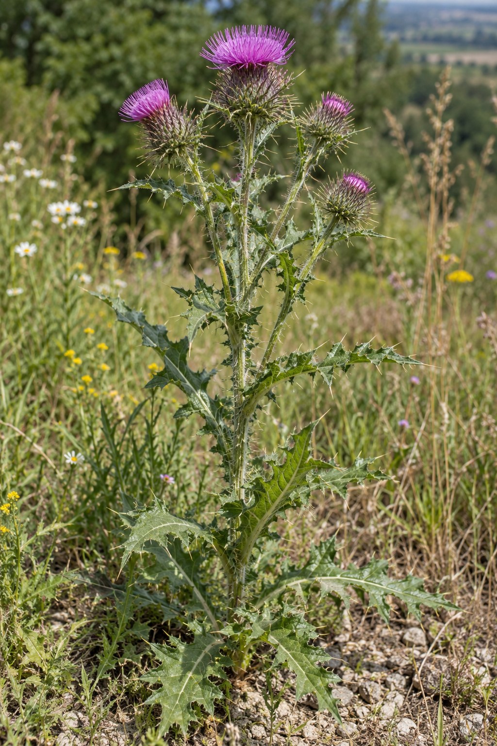 Xiao Ji · field thistle herb — Living plant / source habitat