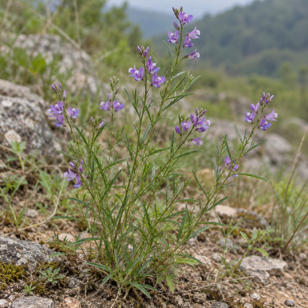 Thinleaf milkwort root — Living plant / source habitat