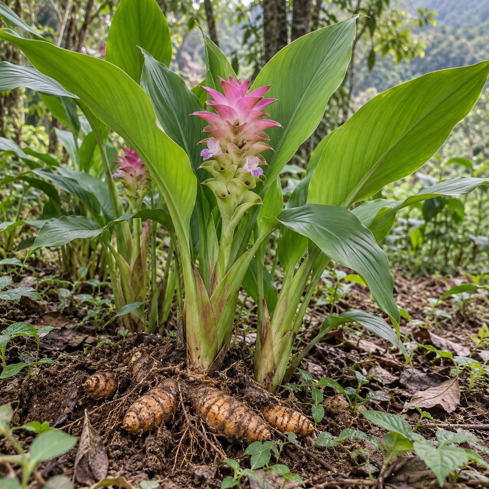 Yujin root tuber — Living plant / source habitat