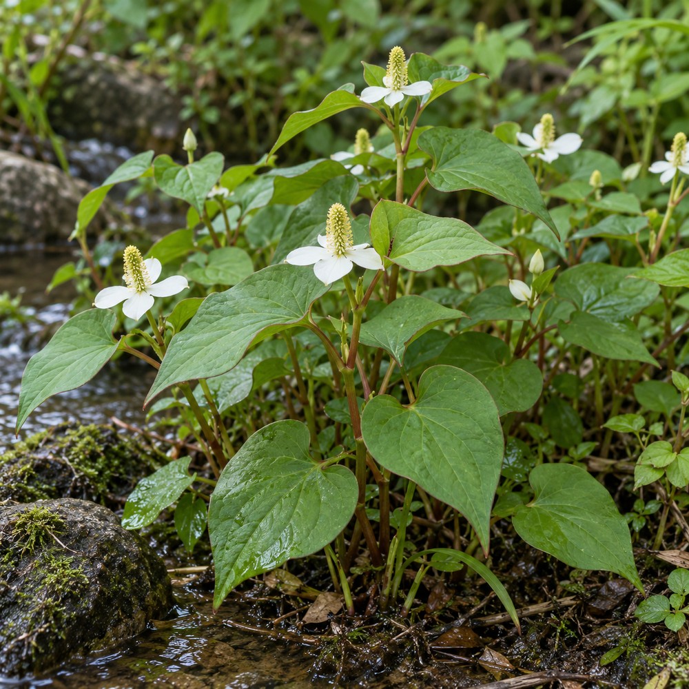 Heartleaf houttuynia — Living plant / source habitat