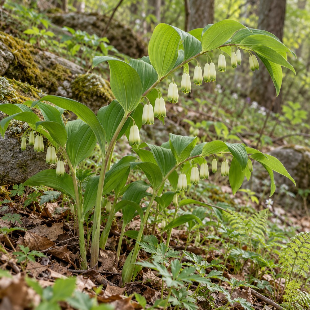 Fragrant Solomon's seal rhizome — Living plant / source habitat